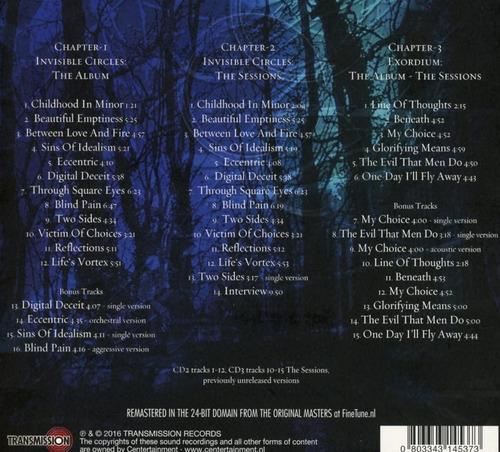 After Forever Invisible Circles The Album The Sessions 3 Cds