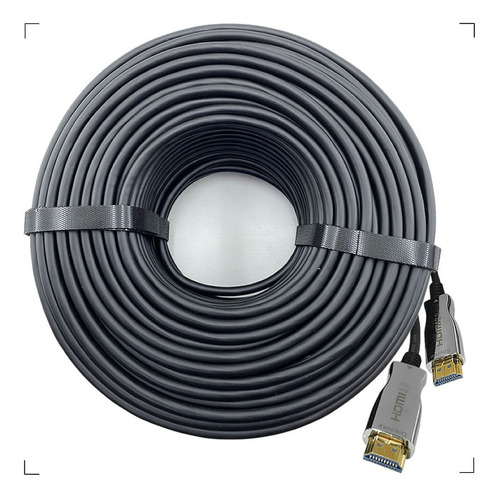 Cabo Hdmi 2.0 Hdr 4k Fibra Óptica 18gbps 60 Metros