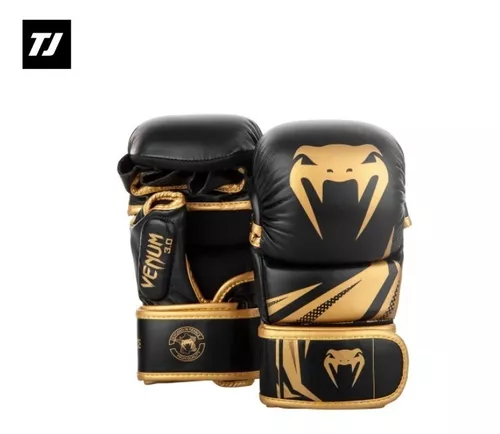 Guantillas de MMA Venum Challenger 3.0 Sparring Negro/Oro > Envío Gratis