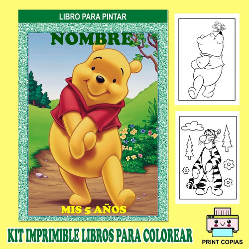 Kit Librito Para Pintar Y Personalizar Winnie Pooh