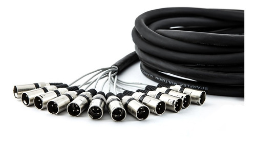 Multicabos Com Conectores Xlr 12 Vias Cirilo Cabos 30m