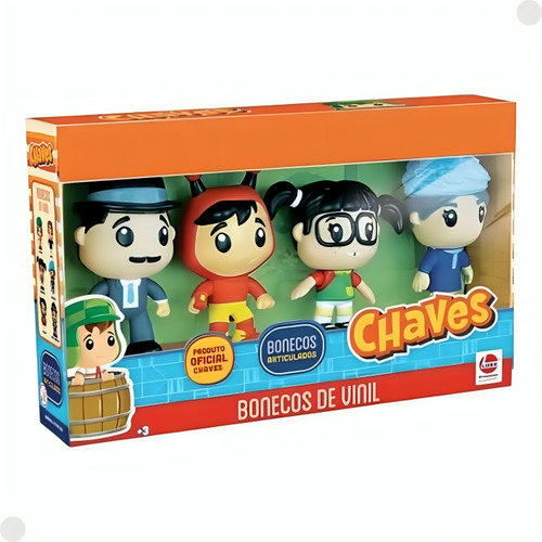 Bonecos Turma Do Chaves Vinil Articulados 10cm - Líder
