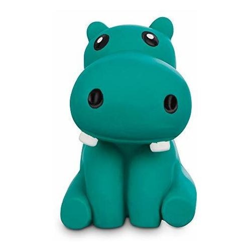 Leaps & Bounds Chomp And Chew Latex Hippo Dog Toy, X-small