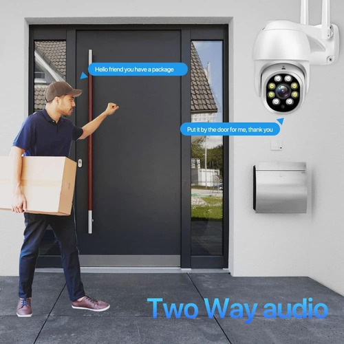 Camara De Seguridad Ip Wifi Robotizada 360° Para Exteriores
