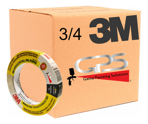 3m Masking Tape 3/4 Línea 203 3m Caja Con 48 Piezas