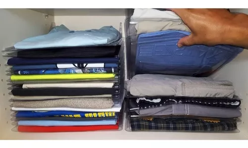 Organizador de armario y carpeta de camisas de 4 piezas