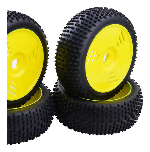 Neumáticos De Goma Compatible Con Buggy Rc Amarillo