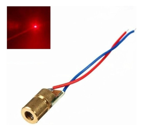 Laser De Punto Rojo 3v 6mm 650nm Cabezal De Ky-008