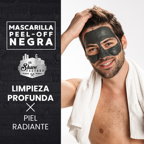 Mascarilla Negra Peel-off Limpia Exfolia Poros Shave Factory Momento de aplicación Día/Noche Tipo de piel Todo tipo de piel