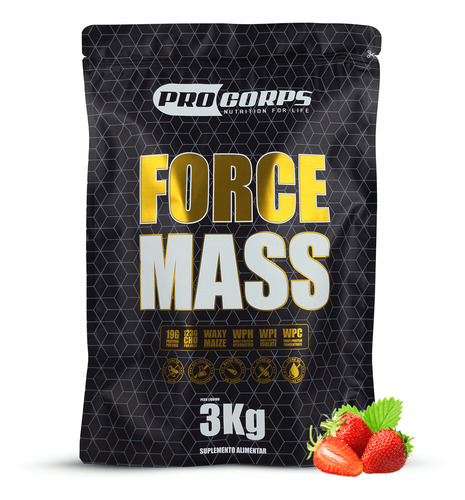 Force Mass 3kg Massa Hipercalórica Pro Corps