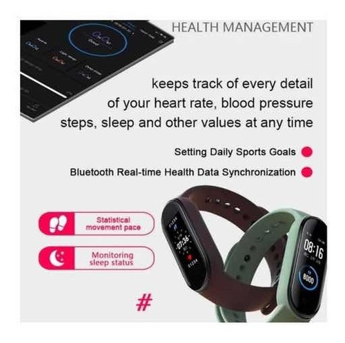 Imagen 4 de 9 de Reloj Inteligente Smartwatch M5 Deportivo Pulsera Deportes