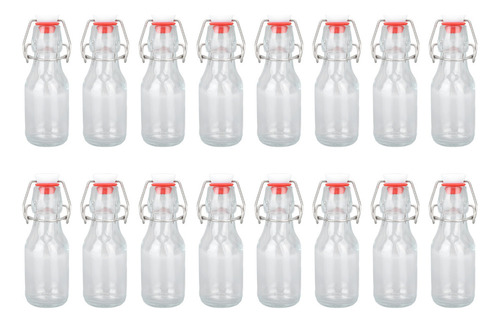 Tapas De Botellas De Vidrio Con Tapa Abatible, 16 Unidades,