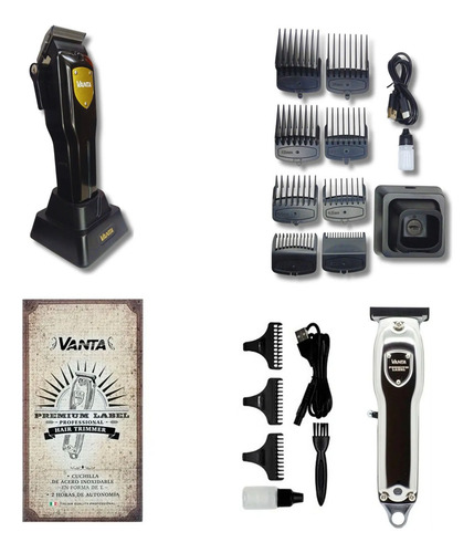 Kit Clipper Vanta 3001 + Patillera Premium Label 1100 6c