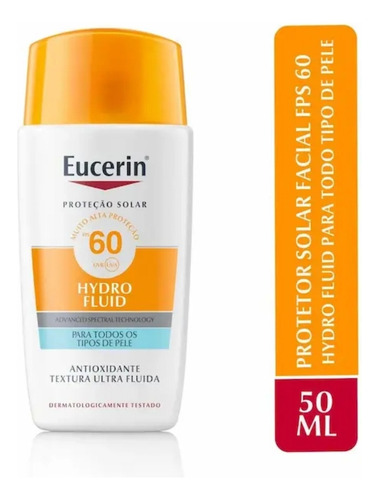 Eucerin Protetor Solar Facial Hydro Fluid Fps60 50ml V2026