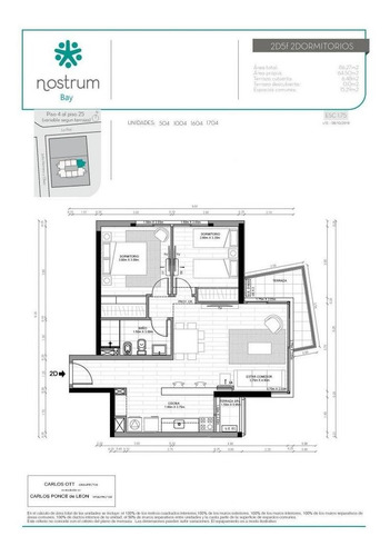 Imagen 24 de 29 de Apartamento Centro Venta 2 Dormitorios La Paz Y Julio Herrera Y Obes Ed. Nostrum Bay Con Terraza
