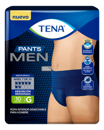 Tena Pants Men Ropa Interior Desechable Pack X6 Elige Talla