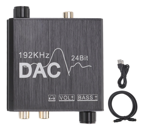 Convertidor De Sonido Óptico A Rca Analógico Digital De 192