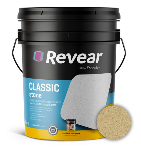 Revear Classic Stone Revestimiento Acrilico 25kg Prestigio