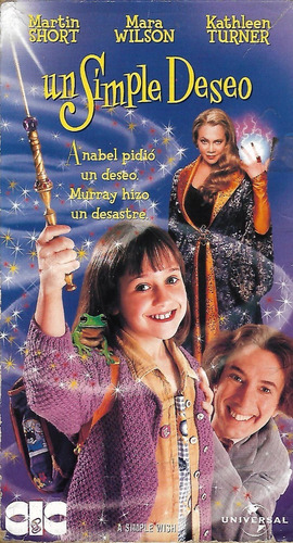 Un Simple Deseo Vhs Martin Short Mara Wilson Español Latino