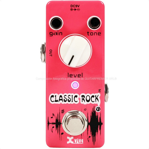 Pedal De Efecto Classic Rock Overdrive Xvive V1 True Bypass