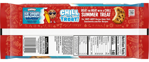 Galletas Chips Ahoy! Chips Chocolate C/ Relleno Sabor Helado