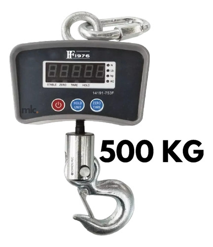 Balanza Peso Digital Gancho Romana 500kg Recargable