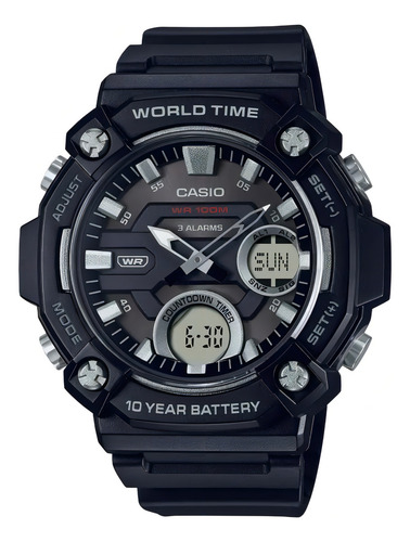 Reloj Casio Aeq-120w-1a Análogo Digital 100m Agente Oficial