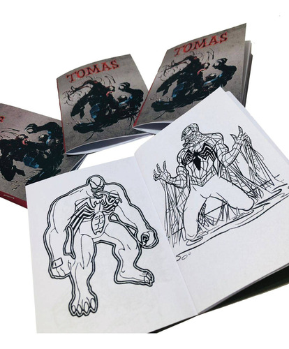 Libritos Para Colorear Personalizados X 15 Venom