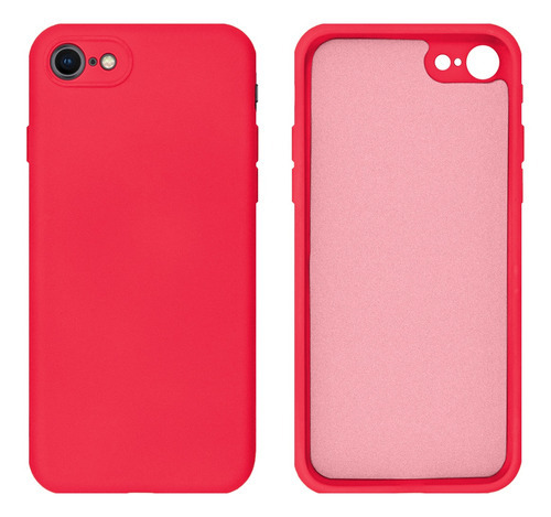 Capa Protege Câmera Silicone Compatível iPhone 7, 8, Se Cor Rosa pink