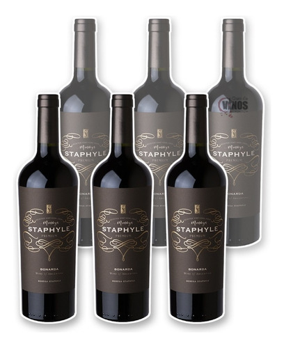 Vino Staphyle Reserva Premium Bonarda 750ml Caja X6