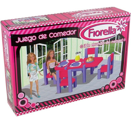 Juego De Comedor Para Muñecas Fiorella Caja 80744