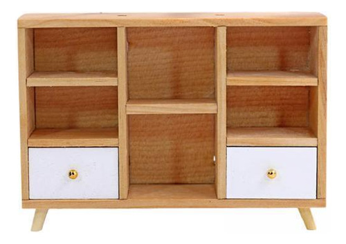 2 Muebles De Madera Para Casa De Muñecas, 1:12 Mini Muebles