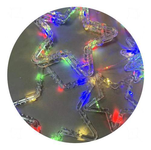 Cascata Led Estrelas Fio Fada 8 Funções Prova D'água Luzes Colorida 127/220v