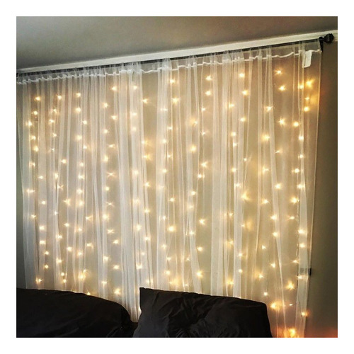 Cortina De Voil Com Luzes Para Eventos Decoração