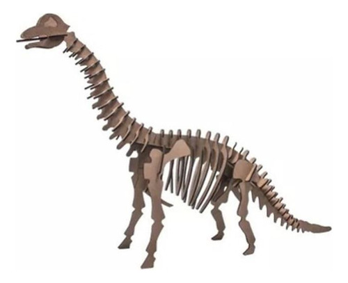 Quebra-cabeça Mdf 3d Dinossauro Braquiossauro Pasiani