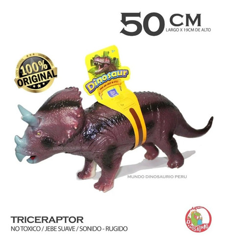 Imagen 5 de 10 de Dinosaurios Grandes Juguete Sonido Para Niños Colección