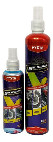 Silicona Spray Limpia Brilla Moto Carro Olor Nuevo 430/200ml