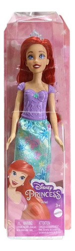 Boneca Princesa Disney Ariel C/ Saia Pequena Sereia - Mattel