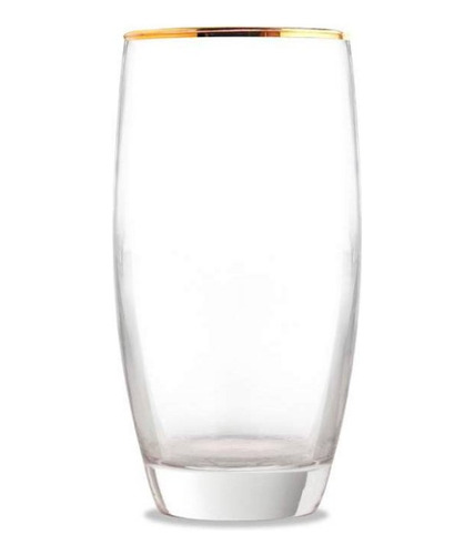 Set De 6 Vasos 460cc Monaco Gold