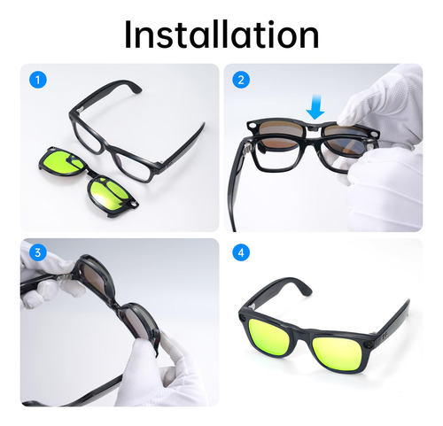 Juego De Lentes Inteligentes Compatibles Con Para Hombre Y