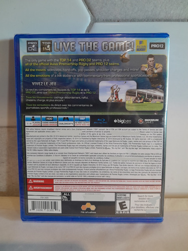 Rugby 15 - Fisico - Ps4 - Nuevo Sellado - Mastermarket