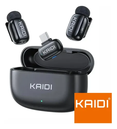 @kaf Microfone Lapela Kaidi KMF3-C Bluetooth 5.2 Condensador Tipo-C 2
