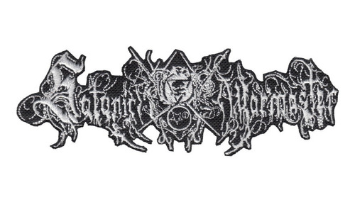 Satanic Warmaster Parche White Logo Standard Adherible Shape