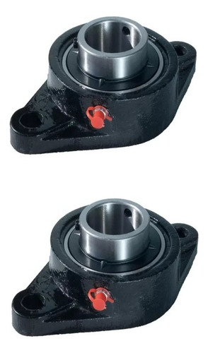 Kit Mancal Oval Com Rolamento Fl206 Uc206 P/ Eixo 30mm