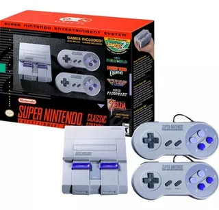 Super Nintendo Snes Classic Edition Mini + 02 Controles+ Vários Jogos