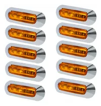 Comprar Pack X10 Luces Led De Posición Lateral Rojas Para Camiones