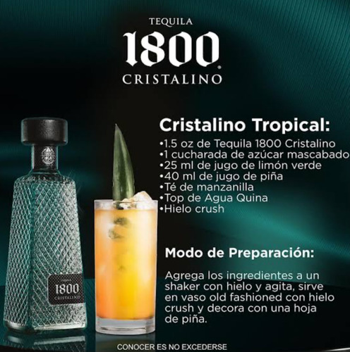 Tequila 1800 Cristalino