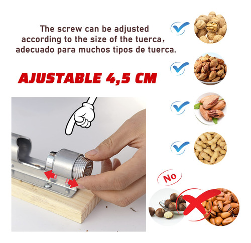 Cascanueces, Pinza Para Nueces, Quebrador De Nueces,