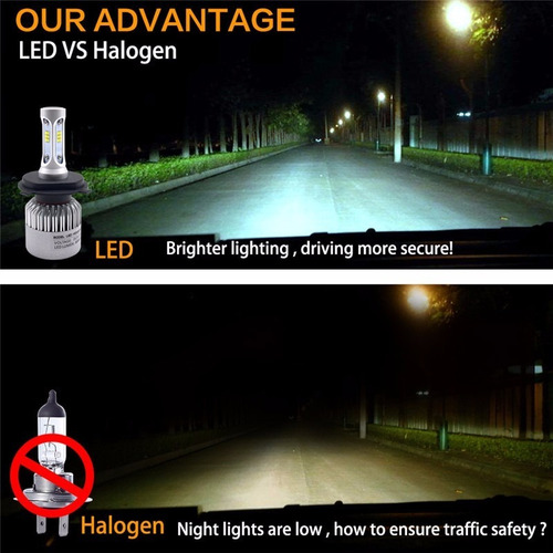 Focos Led Luces Auto Camioneta Moto H1 H3 H7 H11 9005 9006