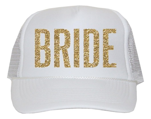 Sombrero De Camionero Classy Bride Bride (brillo Blanco Y Do